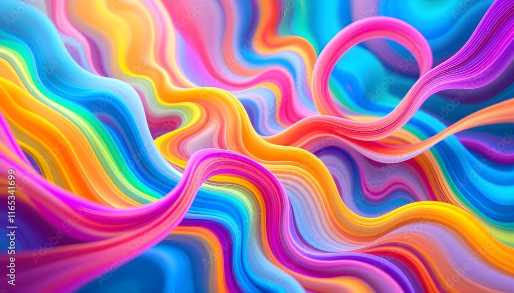 Abstract Composition Symbolizing Unity and Diversity