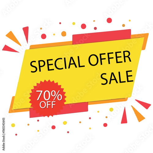 Colorful Big Sale Promotional Banner – Off Discount Ad Design