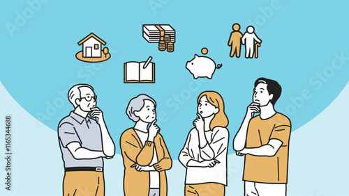 三大資金について上を向いて考える人