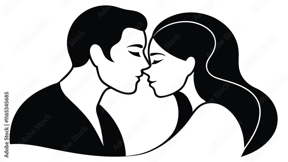 Fototapeta premium Couple in a Tender Moment
