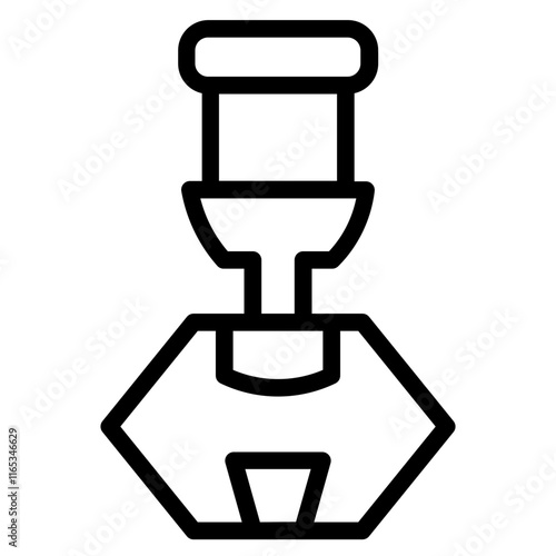 Plastic Water Cooler Line Icon