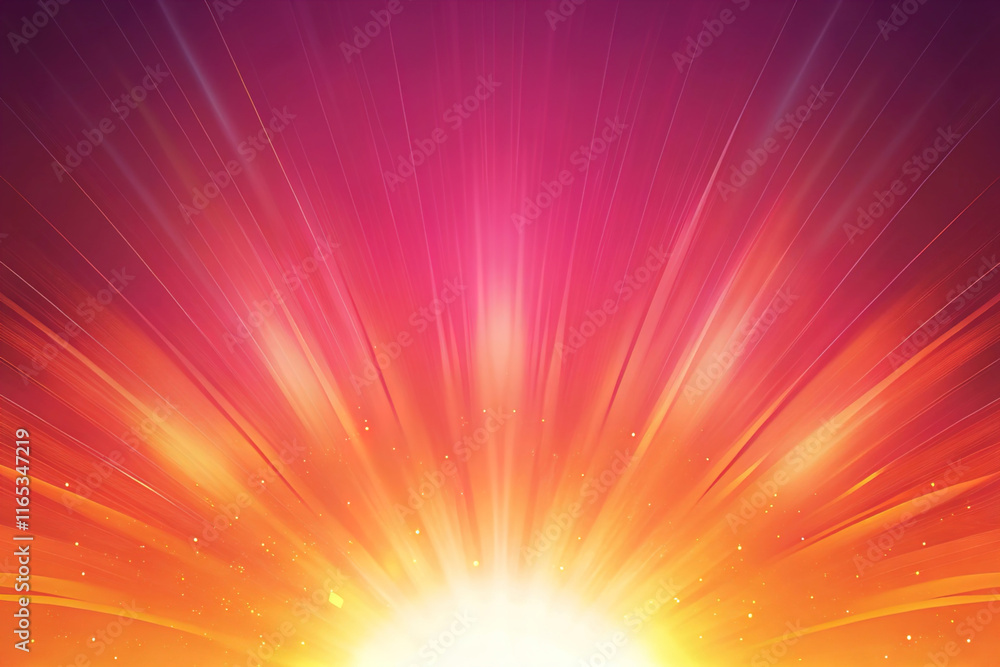 Obraz premium Fiery Orange Fading into Radiant Pink with High-Contrast Gradient - Vibrant Abstract Background