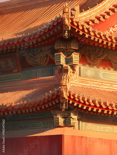 The beauty of details in the eaves of Chinese ancient architecture