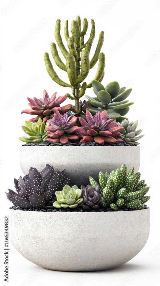 Stunning Succulent Arrangement in Modern Planter - A Vibrant Display of Nature's Art Stunning Succulent Arrangement in Modern Planter - A Vibrant Display of Nature's Art