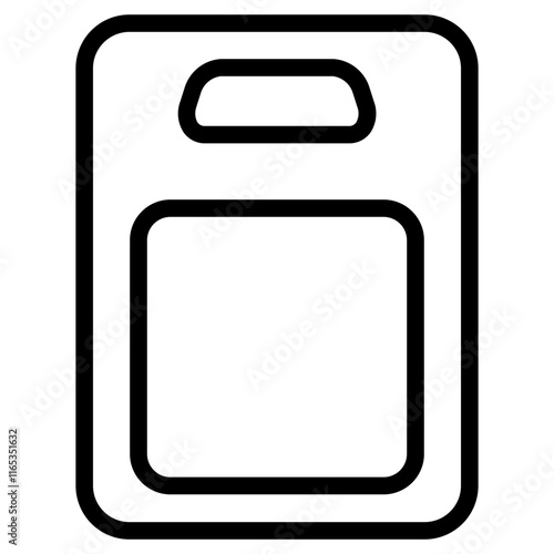 Blister Package Plastic Line Icon