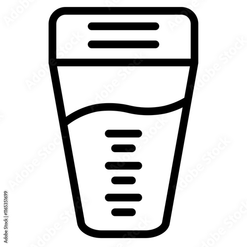 Bottle Breast Milk Line Icon