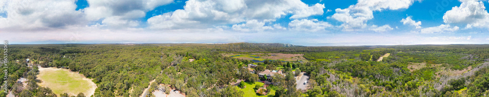 Aerial view of Yanchep National Park, showcasing lush greenery and natural beauty in Western Australia Aerial view of Yanchep National Park, showcasing lush greenery and natural beauty in Western Australia