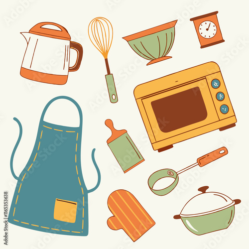 kitchen items illustrtion