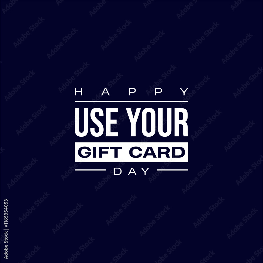Obraz premium National Use Your Gift Card Day