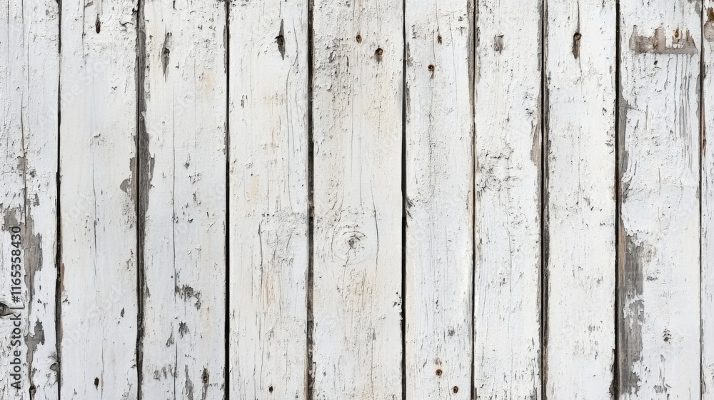 Fototapeta premium White painted wood wall close-up