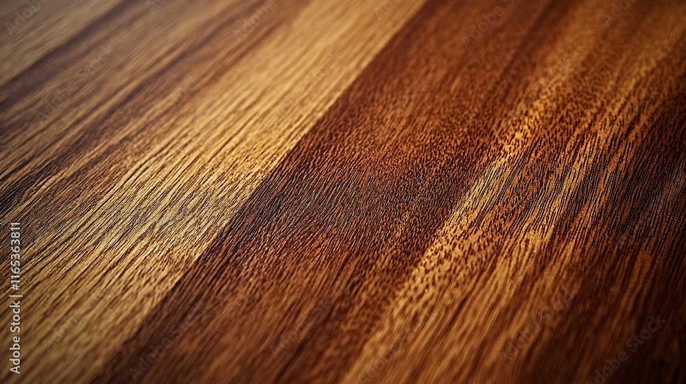 Fototapeta premium Close-up of rich, dark brown wood grain texture.