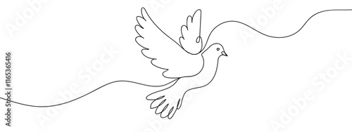 pigeon line art vector illustration with transparent background editable stroke.