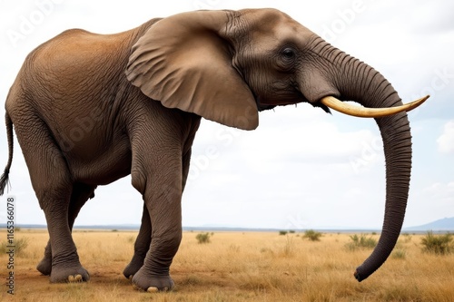 Full frame of African elephant (Loxodonta africana) photo