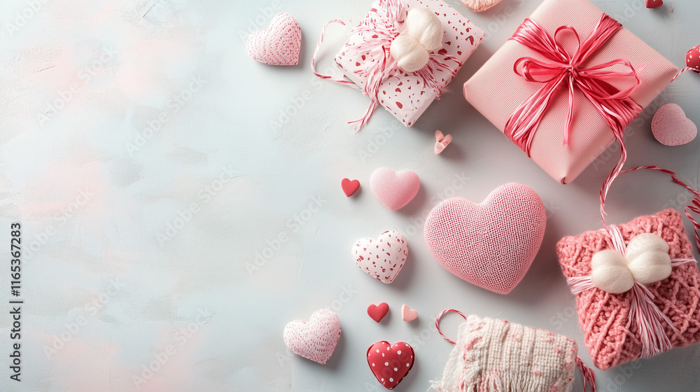 Romantic Valentine Background with Hearts and Copy Space for Love-Themed Celebrations and Decorations Romantic Valentine Background with Hearts and Copy Space for Love-Themed Celebrations and Decorations