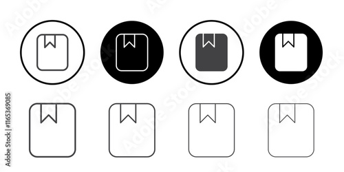 Bookmark icon Thin outline art symbol