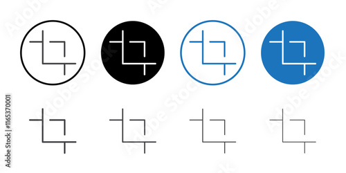 Crop icon Thin outline art symbol