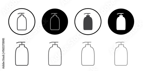 Handwash icon Thin outline art symbol