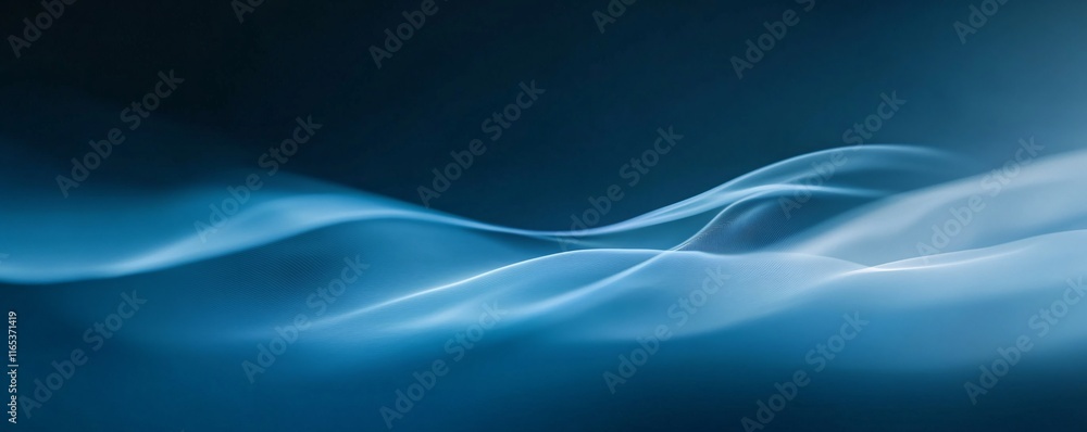 Abstract blue waves creating a beautiful flowing design Abstract blue waves creating a beautiful flowing design