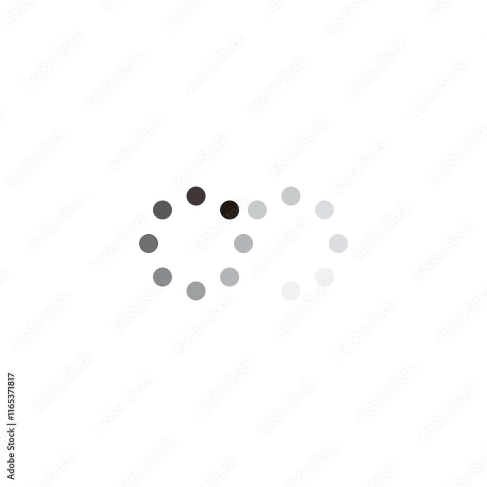 Loading, two round geometric symbol simple logo vector Loading, two round geometric symbol simple logo vector