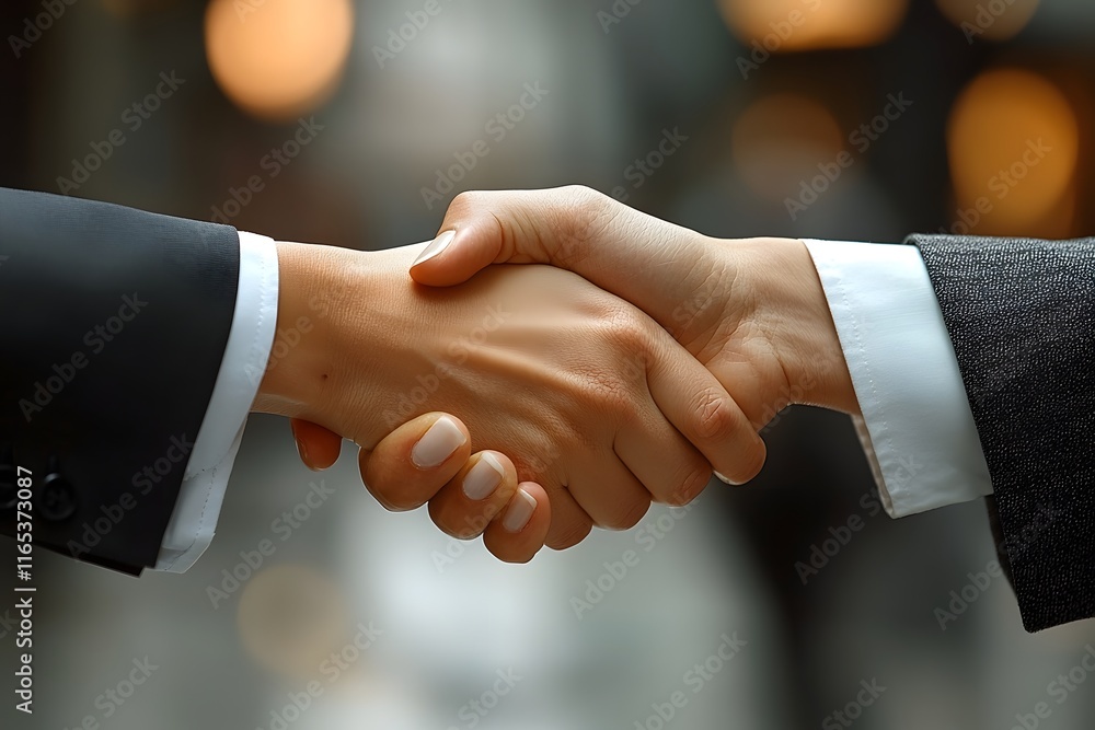 Formal Handshake Between Business Professionals Sealing a Successful Deal Formal Handshake Between Business Professionals Sealing a Successful Deal