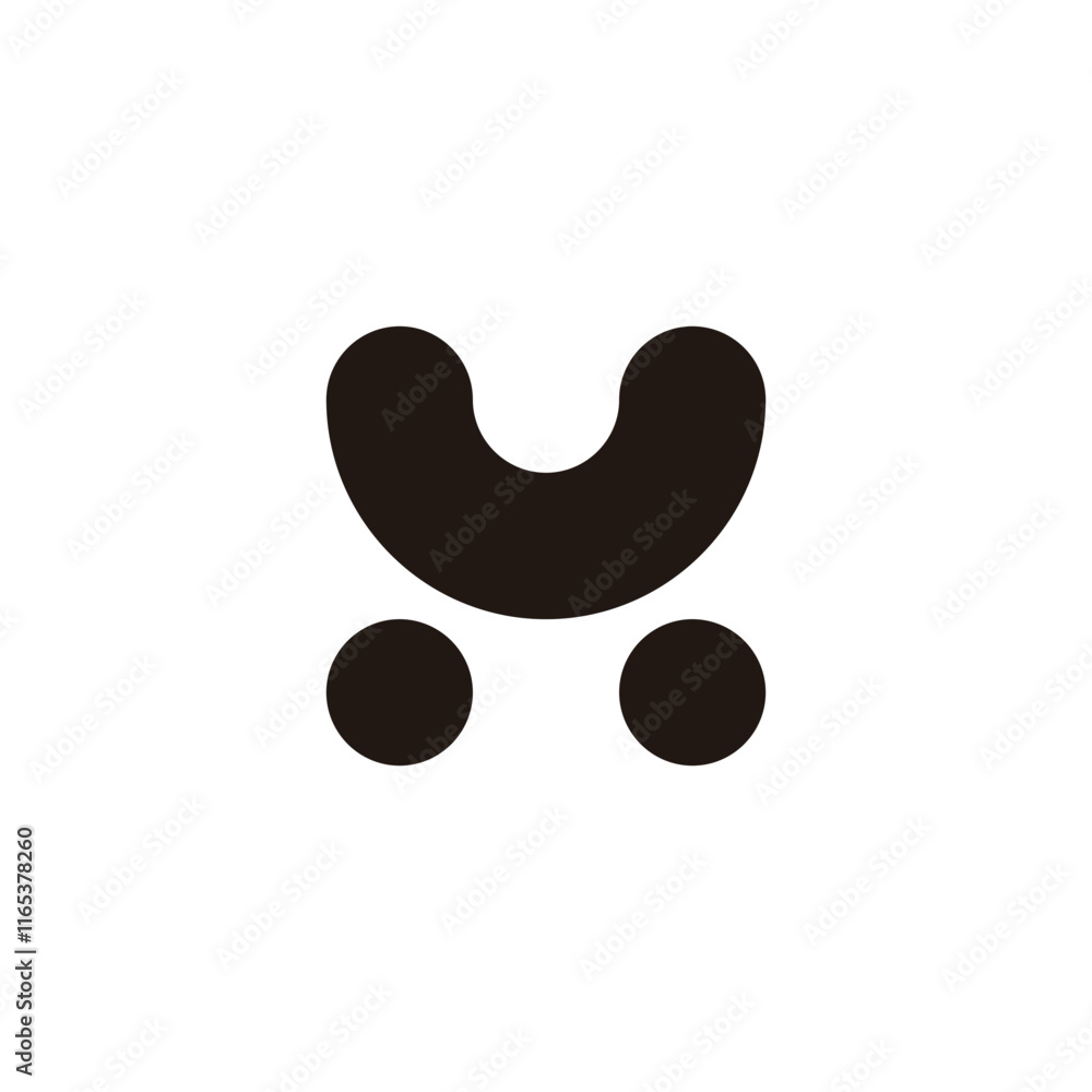 Letter U shopping cart geometric symbol simple logo vector Letter U shopping cart geometric symbol simple logo vector