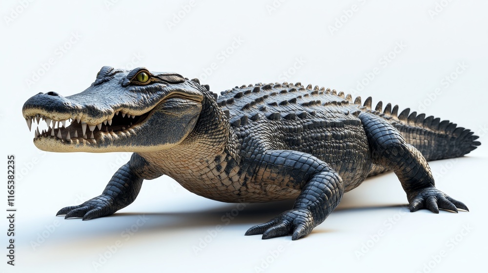 crocodile. crocodile on white background. animal crocodile. crocodile on white background. animal