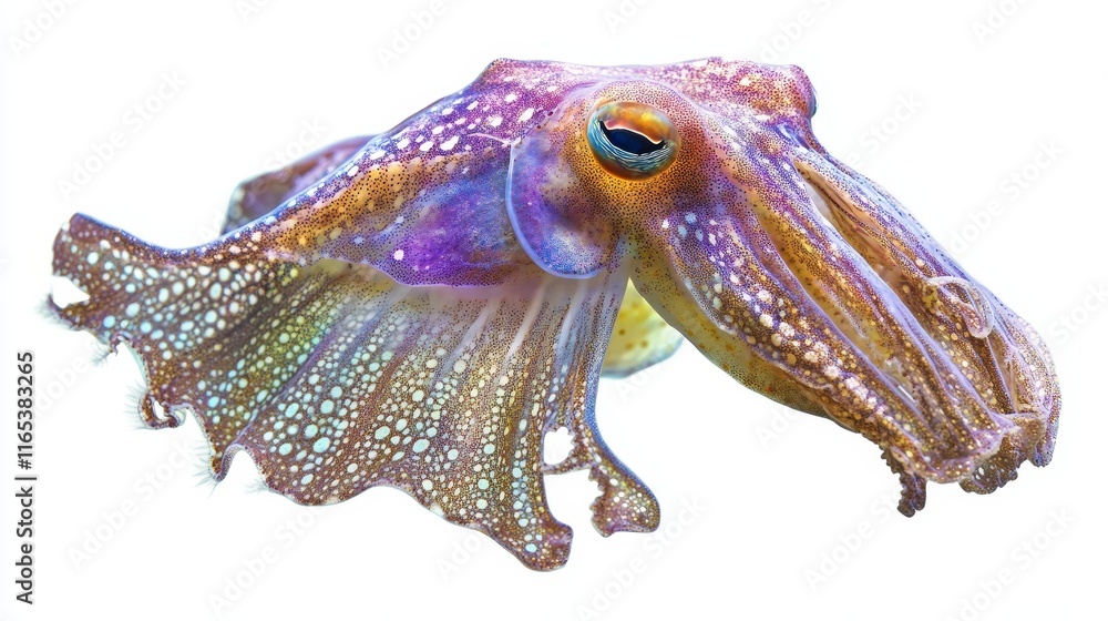 Fototapeta premium cuttlefish. cuttlefish on white background. animal