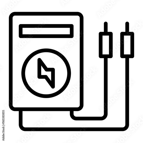 Electrical Vector Line Icon Design