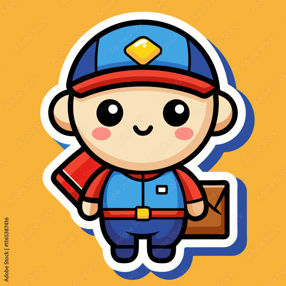 funny cartoon builder with helmet funny cartoon builder with helmet