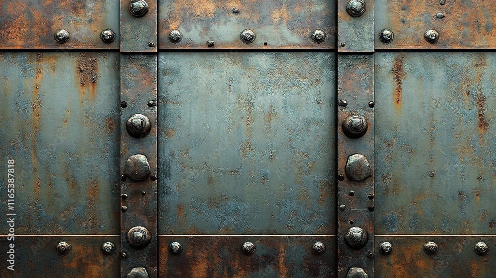 Fototapeta premium Distressed Grunge Metal Texture Background with Unique Surfaces