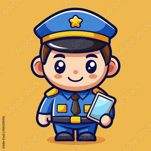 funny cartoon policeman