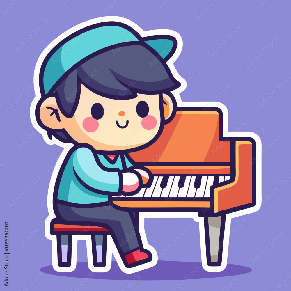 boy playing piano boy playing piano