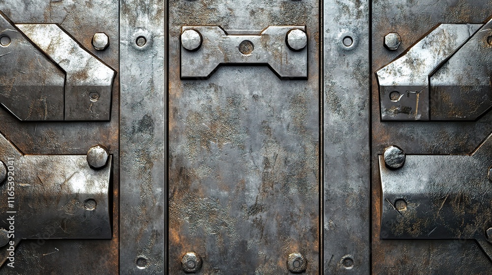 Fototapeta premium Distressed Metal Grunge Background Texture for Design Use