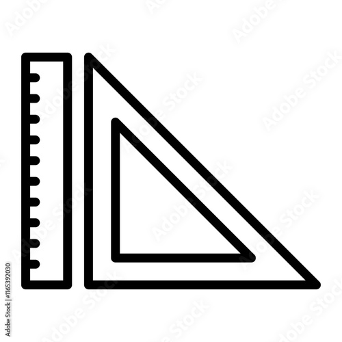 Rular Vector Line Icon Design