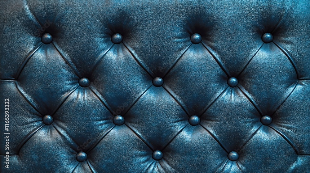 Fototapeta premium Blue Leather Texture with Rich Grain Patterns for Background Use
