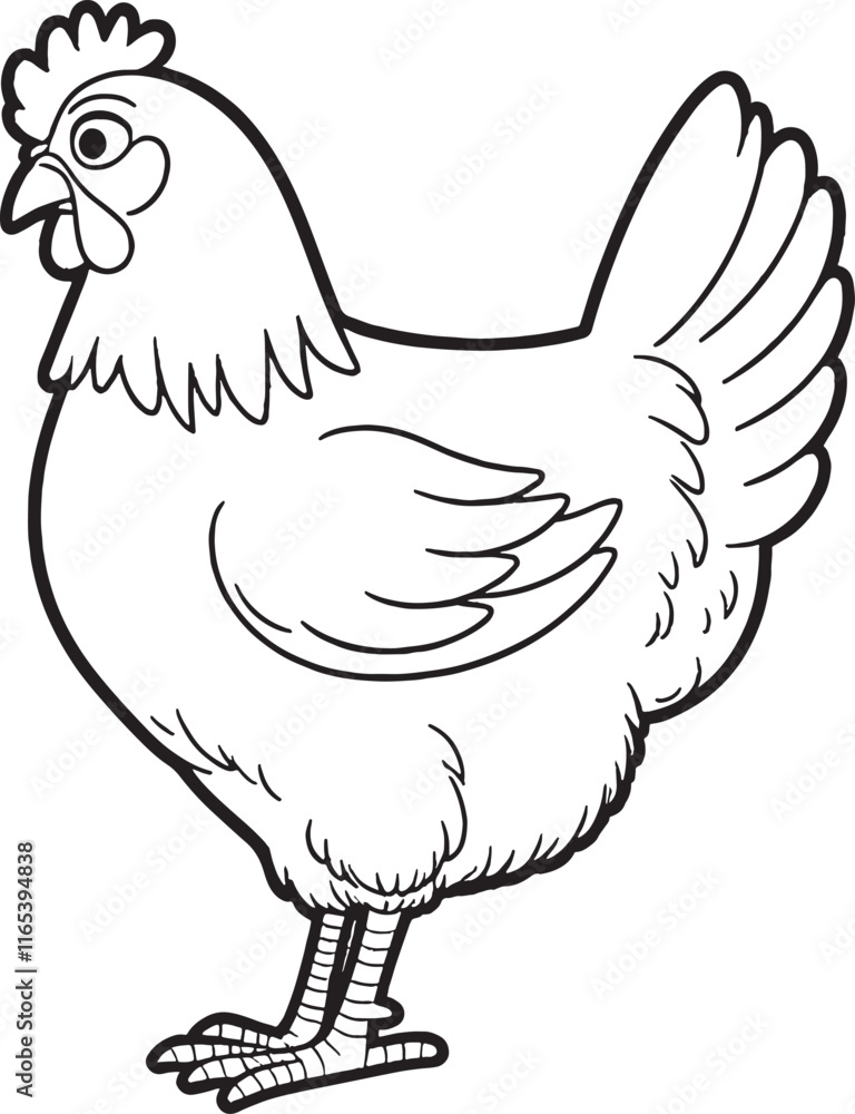 Simple black and white silhouette of a rooster, perfect for logos, illustrations, or décor. Captures the iconic red-combed bird known for its loud crowing. Simple black and white silhouette of a rooster, perfect for logos, illustrations, or décor. Captures the iconic red-combed bird known for its loud crowing.