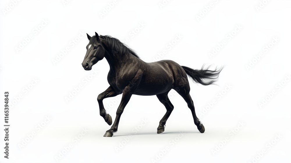Obraz premium horse. horse on white background. animal