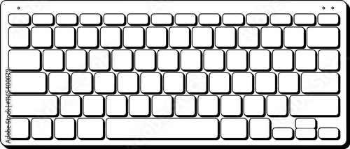 Keyboard Graphic Black & White Vectors