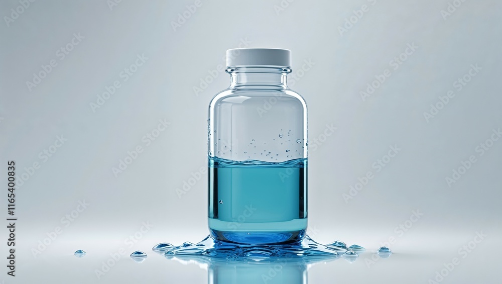 bottle with water bottle with water