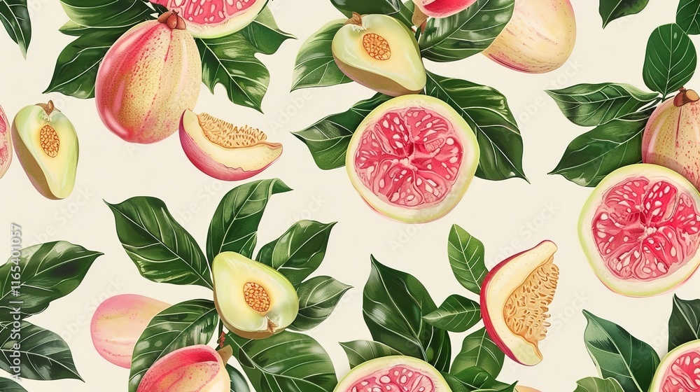 guava seamless pattern wallpaper guava seamless pattern wallpaper