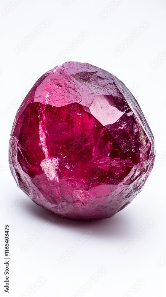 Radiant Deep Red Gemstone - A Captivating Crystal Radiant Deep Red Gemstone - A Captivating Crystal