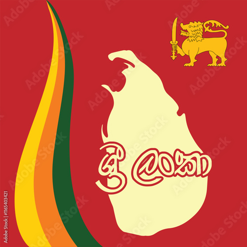 Sri Lanka Independence Day. 4th of February. Vector Design