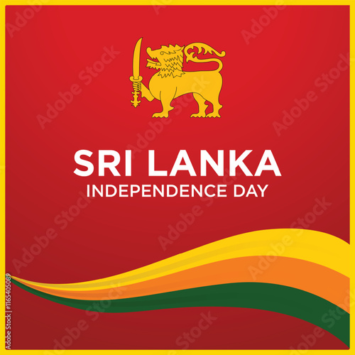 Sri Lanka Independence Day. 4th of February. Vector Design