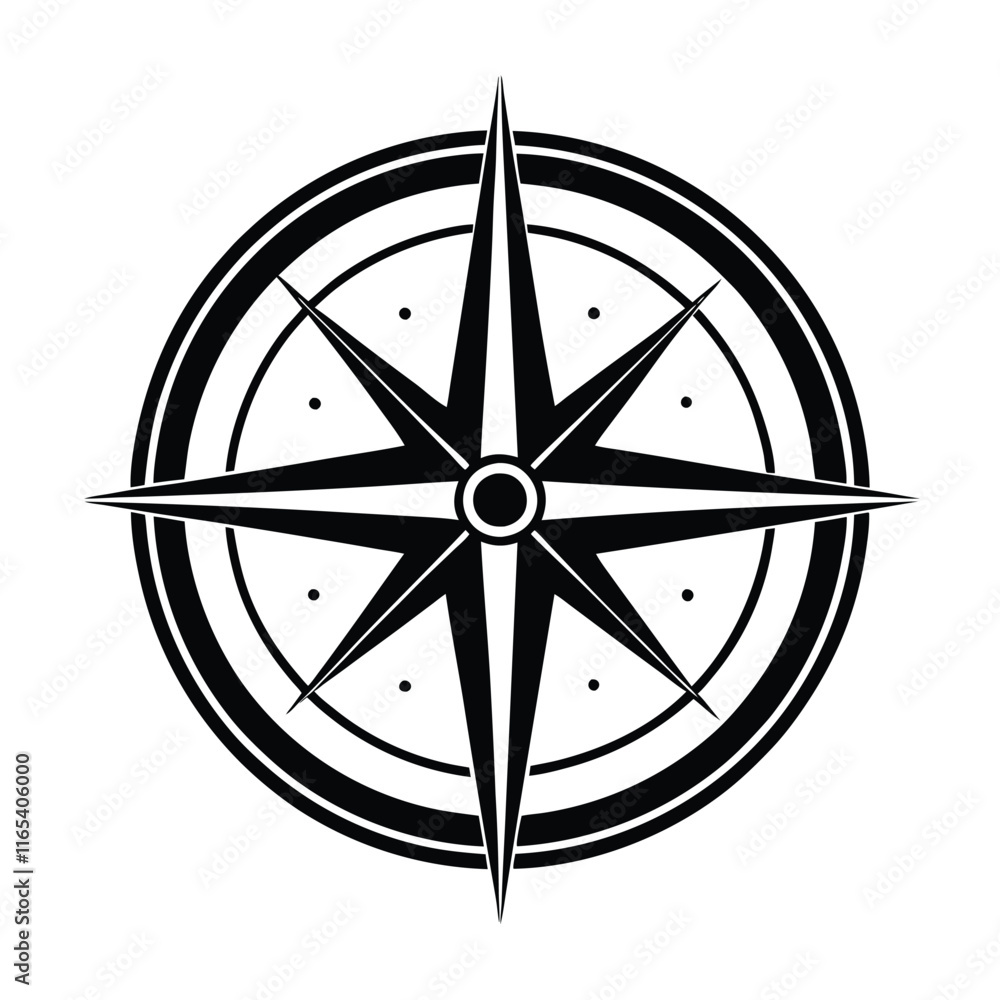 Black Silhouette Compass Icon Perfect for Navigation, Travel, Adventure, Map, Exploration, and Outdoor-Themed Designs and Branding Black Silhouette Compass Icon Perfect for Navigation, Travel, Adventure, Map, Exploration, and Outdoor-Themed Designs and Branding