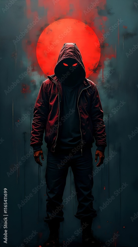 Hacker on a dark background. Abstract photo Hacker on a dark background. Abstract photo