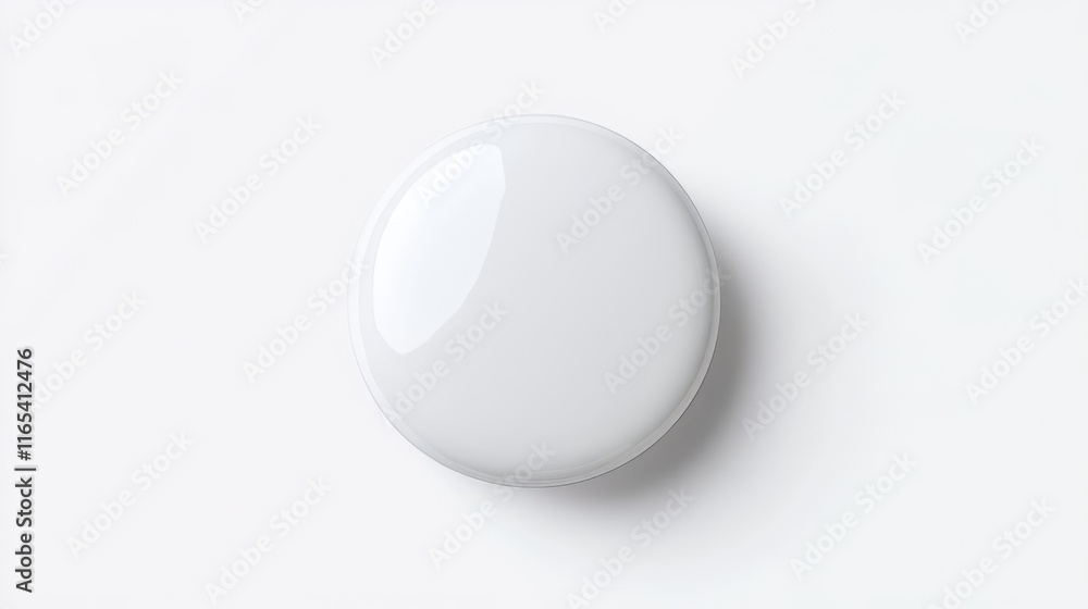 Blank Round White Button Mockup - Simple, Modern, and Minimalist Design for Branding and Marketing Blank Round White Button Mockup - Simple, Modern, and Minimalist Design for Branding and Marketing
