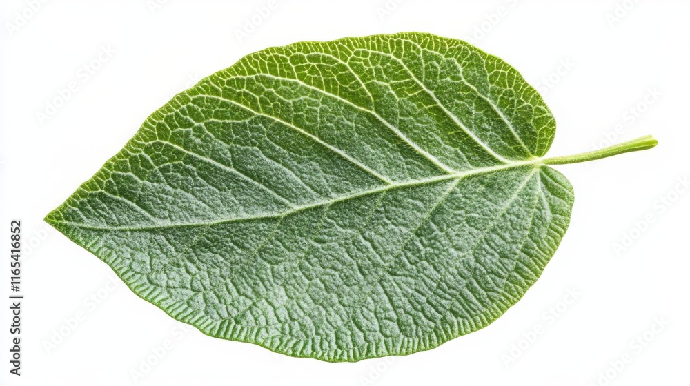 Obraz premium A Detailed Close-up of a Vibrant Green Leaf, Capturing the Intricate Veins and Texture of Nature's Masterpiece