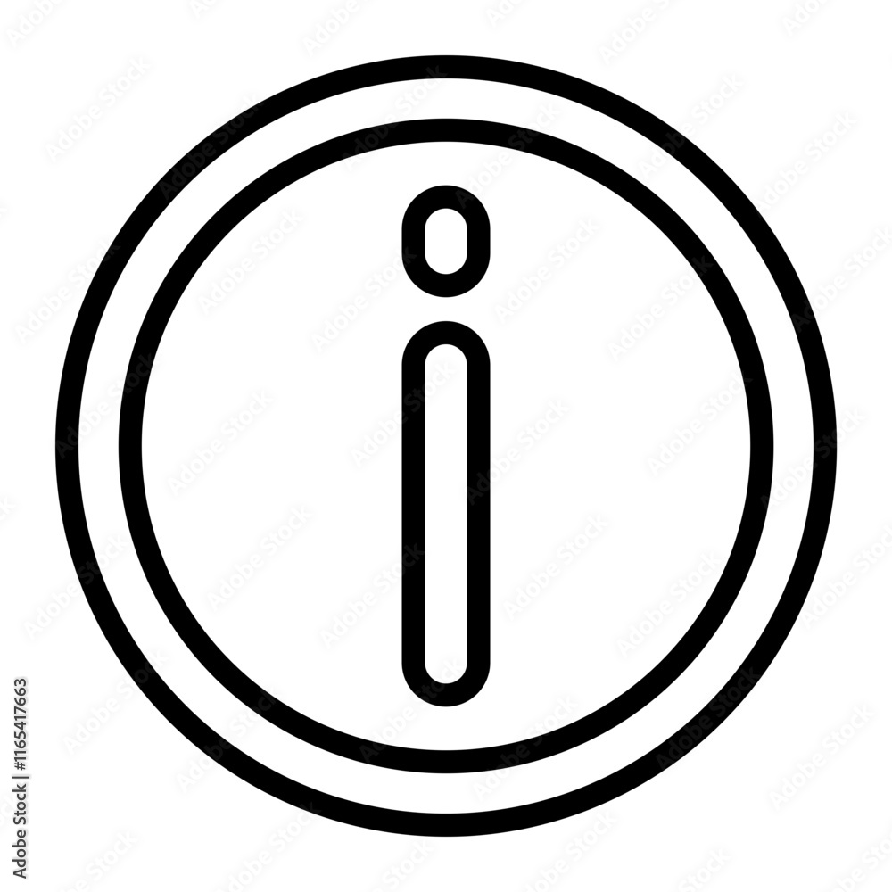 Info Vector Line Icon Design Info Vector Line Icon Design