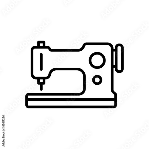 sewing machine icon vector, line style icon