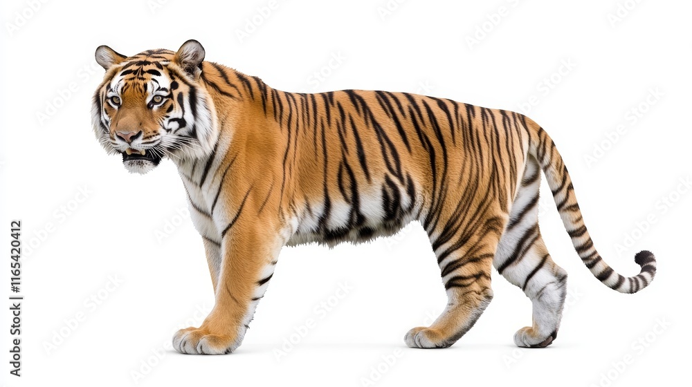 Obraz premium tiger. Tiger on white background. animal